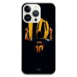 Husa personalizata tip carcasa HQPrint pentru Apple iPhone 15 Pro, model Messi 2, multicolor, S1D1M0134