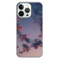 Husa personalizata tip carcasa HQPrint pentru Apple iPhone 15 Pro, model Moody Sky, multicolor, S1D1M0146