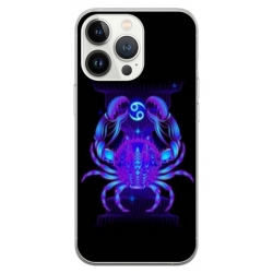 Husa personalizata tip carcasa HQPrint pentru Apple iPhone 15 Pro, model Cancer, multicolor, S1D1M0147
