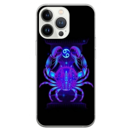 Husa personalizata tip carcasa HQPrint pentru Apple iPhone 15 Pro, model Cancer, multicolor, S1D1M0147