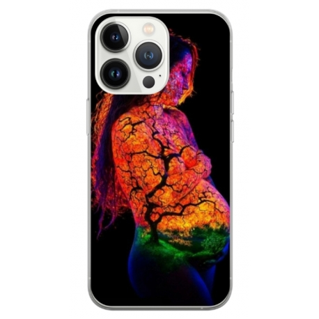 Husa personalizata tip carcasa HQPrint pentru Apple iPhone 15 Pro, model Colorful 7, multicolor, S1D1M0324