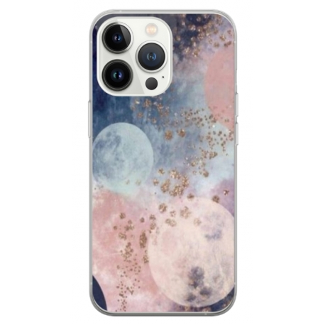 Husa personalizata tip carcasa HQPrint pentru Apple iPhone 15 Pro, model Abstract 2, multicolor, S1D1M0335