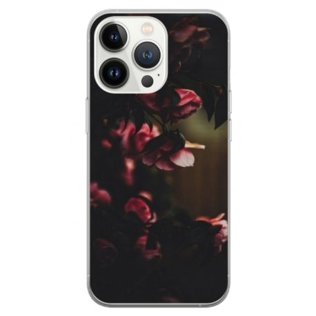 Husa personalizata tip carcasa HQPrint pentru Apple iPhone 15 Pro, model Flowers 20, multicolor, S1D1M0344
