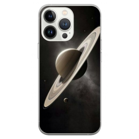 Husa personalizata tip carcasa HQPrint pentru Apple iPhone 15 Pro, model Planet 2, multicolor, S1D1M0348