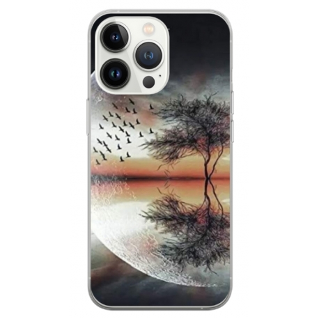 Husa personalizata tip carcasa HQPrint pentru Apple iPhone 15 Pro, model Time Flies 3, multicolor, S1D1M0366