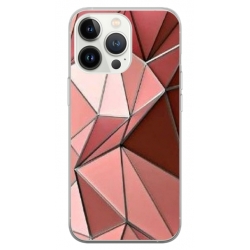 Husa personalizata tip carcasa HQPrint pentru Apple iPhone 15 Pro, model 3D, multicolor, S1D1M0373