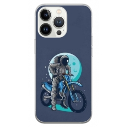 Husa personalizata tip carcasa HQPrint pentru Apple iPhone 15 Pro, model Biker Astronaout, multicolor, S1D1M0375