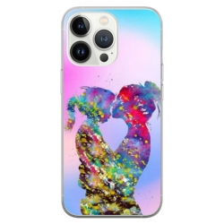 Husa personalizata tip carcasa HQPrint pentru Apple iPhone 15 Pro, model Colorful Love, multicolor, S1D1M0376