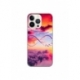 Husa personalizata tip carcasa HQPrint pentru Apple iPhone 15 Pro, model Bright Infinity, multicolor, S1D1M0377