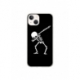 Husa personalizata tip carcasa HQPrint pentru Apple iPhone 15, model Dab Skeleton, multicolor, S1D1M0034