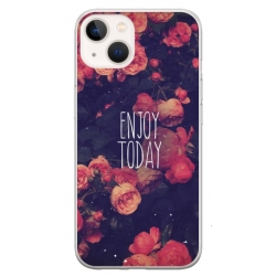 Husa personalizata tip carcasa HQPrint pentru Apple iPhone 15, model Enjoy Today, multicolor, S1D1M0037