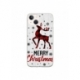 Husa personalizata tip carcasa HQPrint pentru Apple iPhone 15, model Merry Christmas Reindeer 1, multicolor, S1D1M0049