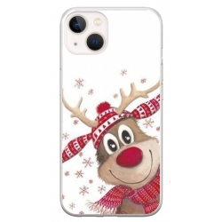 Husa personalizata tip carcasa HQPrint pentru Apple iPhone 15, model Reindeer 3, multicolor, S1D1M0053