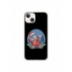 Husa personalizata tip carcasa HQPrint pentru Apple iPhone 15, model Covid Santa, multicolor, S1D1M0055