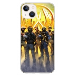 Husa personalizata tip carcasa HQPrint pentru Apple iPhone 15, model Counter Strike, multicolor, S1D1M0062