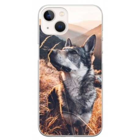 Husa personalizata tip carcasa HQPrint pentru Apple iPhone 15, model Dog 1, multicolor, S1D1M0064