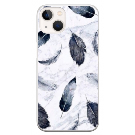 Husa personalizata tip carcasa HQPrint pentru Apple iPhone 15, model Leaf Design 2, multicolor, S1D1M0071