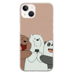 Husa personalizata tip carcasa HQPrint pentru Apple iPhone 15, model Bears 2, multicolor, S1D1M0089