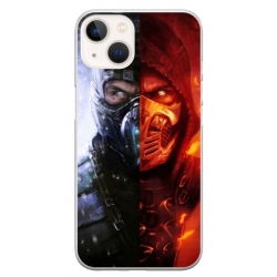 Husa personalizata tip carcasa HQPrint pentru Apple iPhone 15, model Mortal Kombat, multicolor, S1D1M0130
