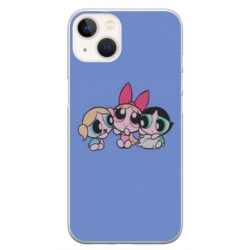 Husa personalizata tip carcasa HQPrint pentru Apple iPhone 15, model Powerpuff Girls, multicolor, S1D1M0135