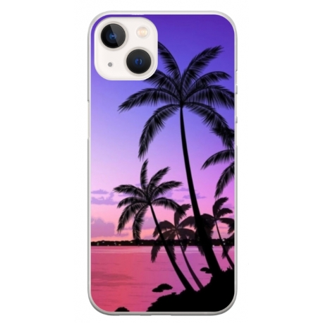 Husa personalizata tip carcasa HQPrint pentru Apple iPhone 15, model Beach View 2, multicolor, S1D1M0137