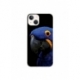 Husa personalizata tip carcasa HQPrint pentru Apple iPhone 15, model Blue Parrot, multicolor, S1D1M0145