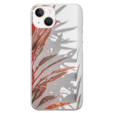Husa personalizata tip carcasa HQPrint pentru Apple iPhone 15, model Leaf Design 4, multicolor, S1D1M0155