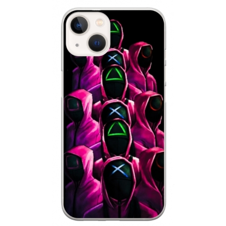 Husa personalizata tip carcasa HQPrint pentru Apple iPhone 15, model Squid Game 8, multicolor, S1D1M0180