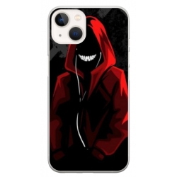 Husa personalizata tip carcasa HQPrint pentru Apple iPhone 15, model Evil Hoodie Man, multicolor, S1D1M0197