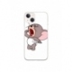 Husa personalizata tip carcasa HQPrint pentru Apple iPhone 15, model Tom and Jerry 3, multicolor, S1D1M0207