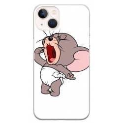 Husa personalizata tip carcasa HQPrint pentru Apple iPhone 15, model Tom and Jerry 3, multicolor, S1D1M0207