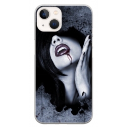 Husa personalizata tip carcasa HQPrint pentru Apple iPhone 15, model Vampire, multicolor, S1D1M0210