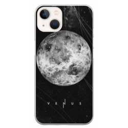 Husa personalizata tip carcasa HQPrint pentru Apple iPhone 15, model Moon, multicolor, S1D1M0212