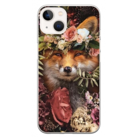 Husa personalizata tip carcasa HQPrint pentru Apple iPhone 15, model Fox, multicolor, S1D1M0213