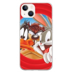 Husa personalizata tip carcasa HQPrint pentru Apple iPhone 15, model Looney Tunes 2, multicolor, S1D1M0227