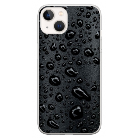 Husa personalizata tip carcasa HQPrint pentru Apple iPhone 15, model Rain, multicolor, S1D1M0244