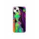 Husa personalizata tip carcasa HQPrint pentru Apple iPhone 15, model Colorful Girl, multicolor, S1D1M0249
