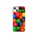 Husa personalizata tip carcasa HQPrint pentru Apple iPhone 15, model MandM, multicolor, S1D1M0257