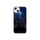 Husa personalizata tip carcasa HQPrint pentru Apple iPhone 15, model Neon City, multicolor, S1D1M0260