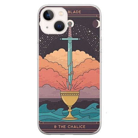Husa personalizata tip carcasa HQPrint pentru Apple iPhone 15, model Tarrot, multicolor, S1D1M0267