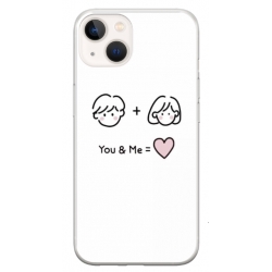 Husa personalizata tip carcasa HQPrint pentru Apple iPhone 15, model You and Me, multicolor, S1D1M0274