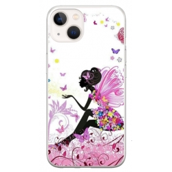 Husa personalizata tip carcasa HQPrint pentru Apple iPhone 15, model Fairy, multicolor, S1D1M0276