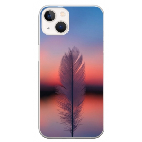 Husa personalizata tip carcasa HQPrint pentru Apple iPhone 15, model Fulg, multicolor, S1D1M0309