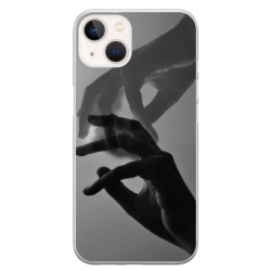 Husa personalizata tip carcasa HQPrint pentru Apple iPhone 15, model Hand Reach, multicolor, S1D1M0318