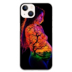 Husa personalizata tip carcasa HQPrint pentru Apple iPhone 15, model Colorful 7, multicolor, S1D1M0324