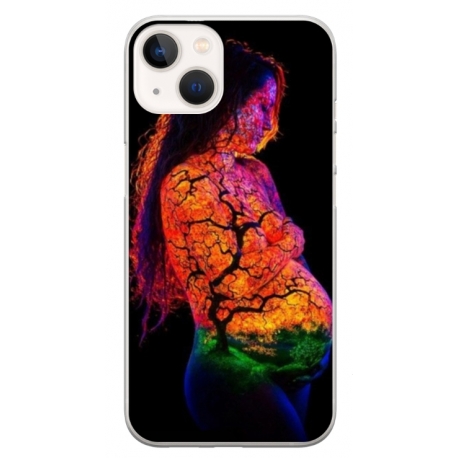 Husa personalizata tip carcasa HQPrint pentru Apple iPhone 15, model Colorful 7, multicolor, S1D1M0324
