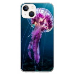Husa personalizata tip carcasa HQPrint pentru Apple iPhone 15, model Mushroom, multicolor, S1D1M0326