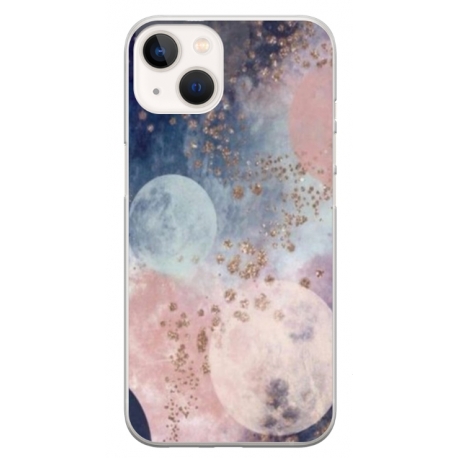 Husa personalizata tip carcasa HQPrint pentru Apple iPhone 15, model Abstract 2, multicolor, S1D1M0335