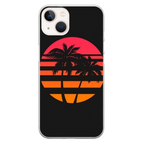 Husa personalizata tip carcasa HQPrint pentru Apple iPhone 15, model Beach View 3, multicolor, S1D1M0337