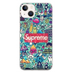 Husa personalizata tip carcasa HQPrint pentru Apple iPhone 15, model Supreme, multicolor, S1D1M0360